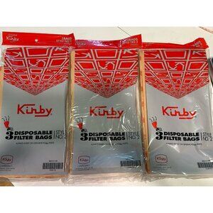 NEW Kirby Style 2 Disposable Filter, Bag Lot Of 3 (9 Bags Total)
